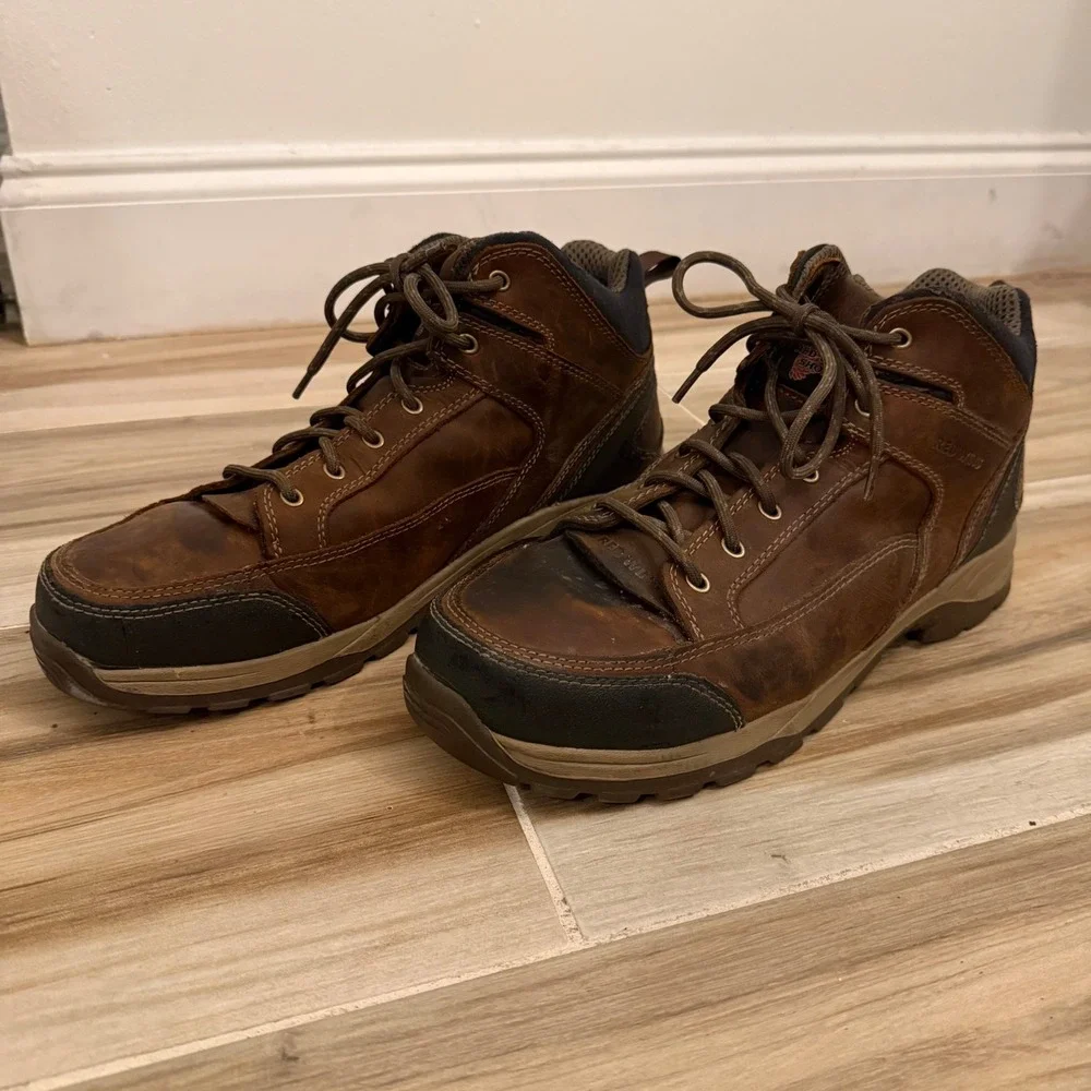 Red Wing TruHiker 6692 Safety Toe Work Boots Mens Brown Leather Size 11.5 D